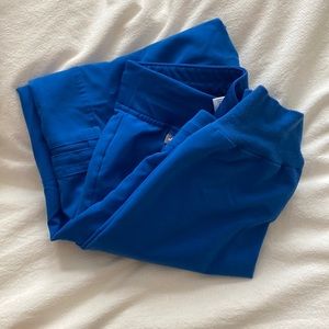 Figs royal blue scrub bottoms